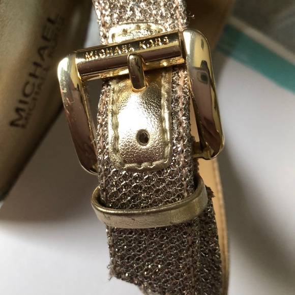 🛍HP🛍Michael kors Becky sandals High Heels gold - Picture 7 of 7